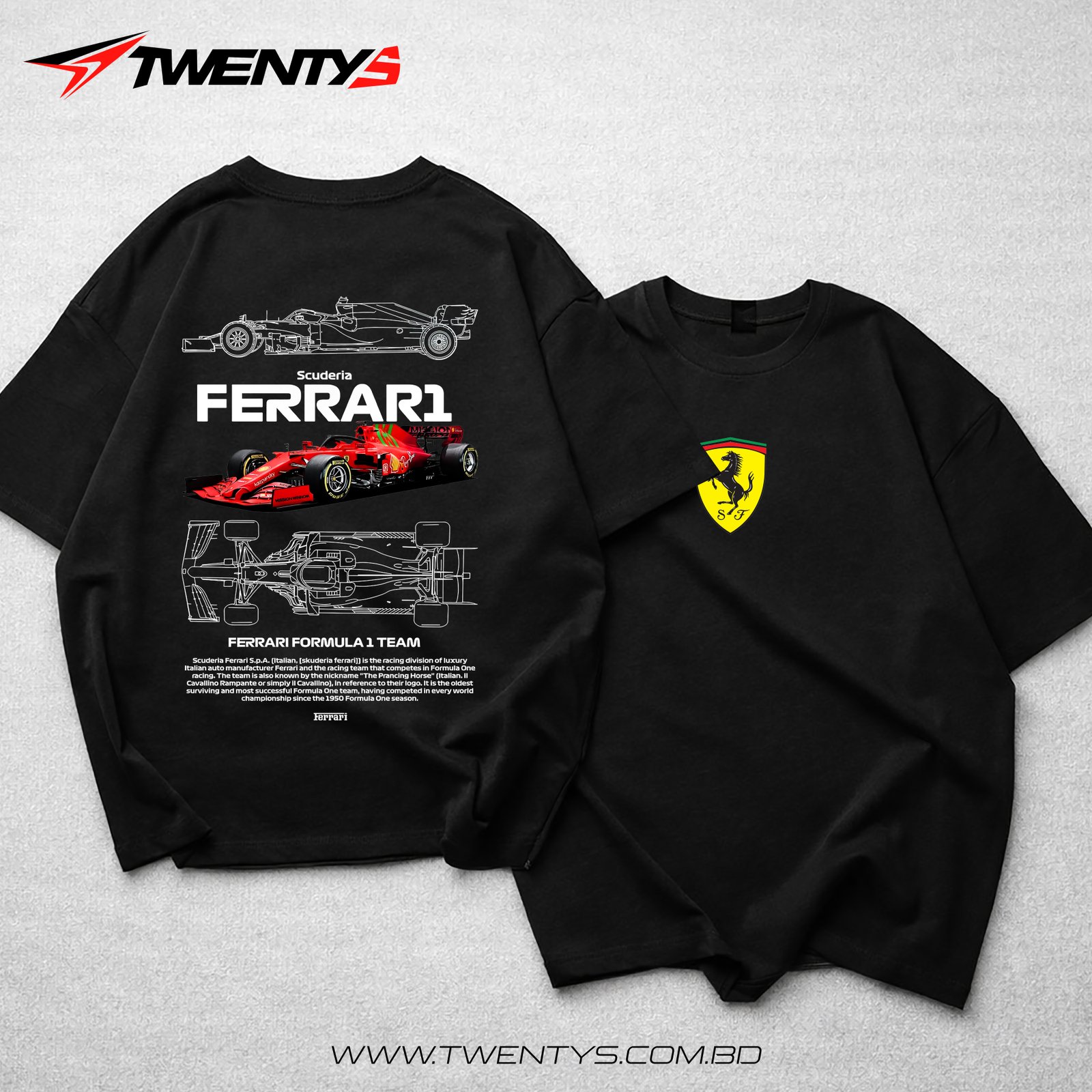 Premium Dropshoulder -ferrari